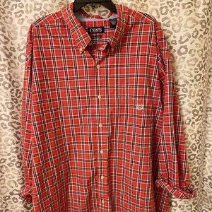 4XLB CHAPS DRESS SHIRT